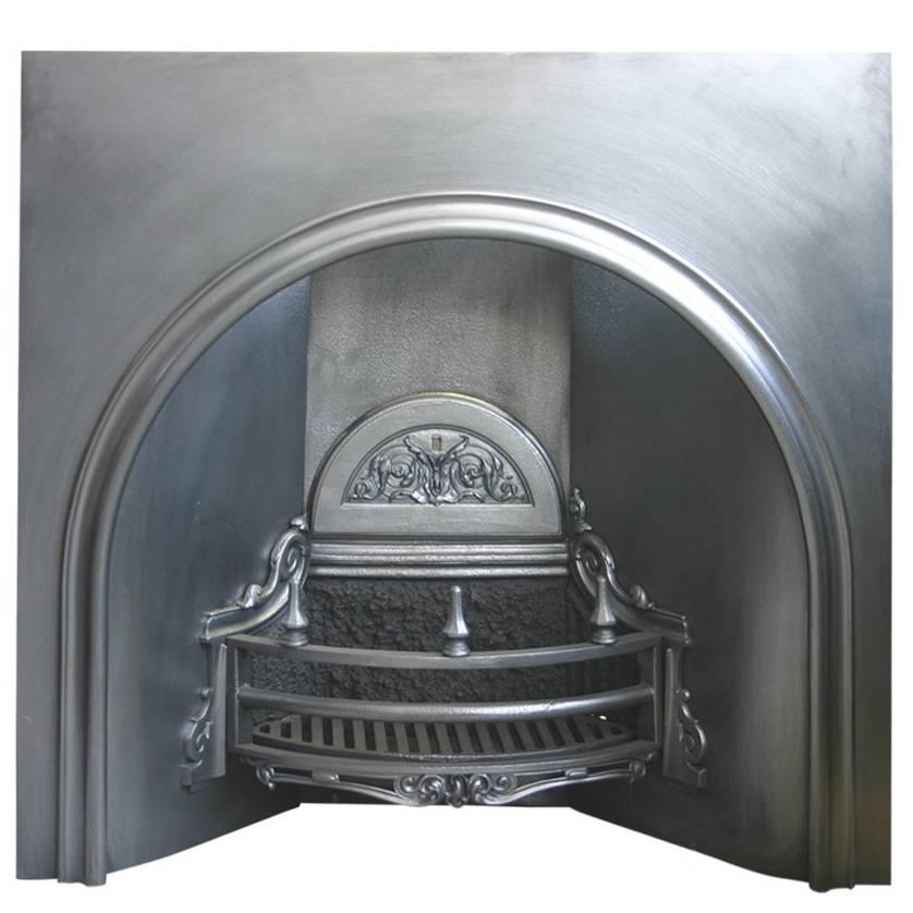 Large Antique Victorian Arched Fireplace Insert