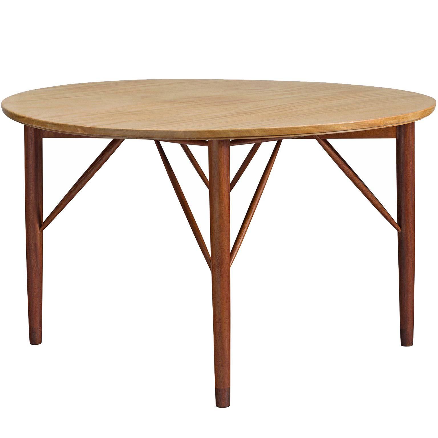 Peter Hvidt and Orla Mølgaard-Nielsen Mahogany Coffee Table, Denmark 1960s