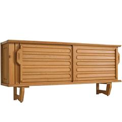 Guillerme and Chambron Sideboard in Oak, France 1960s