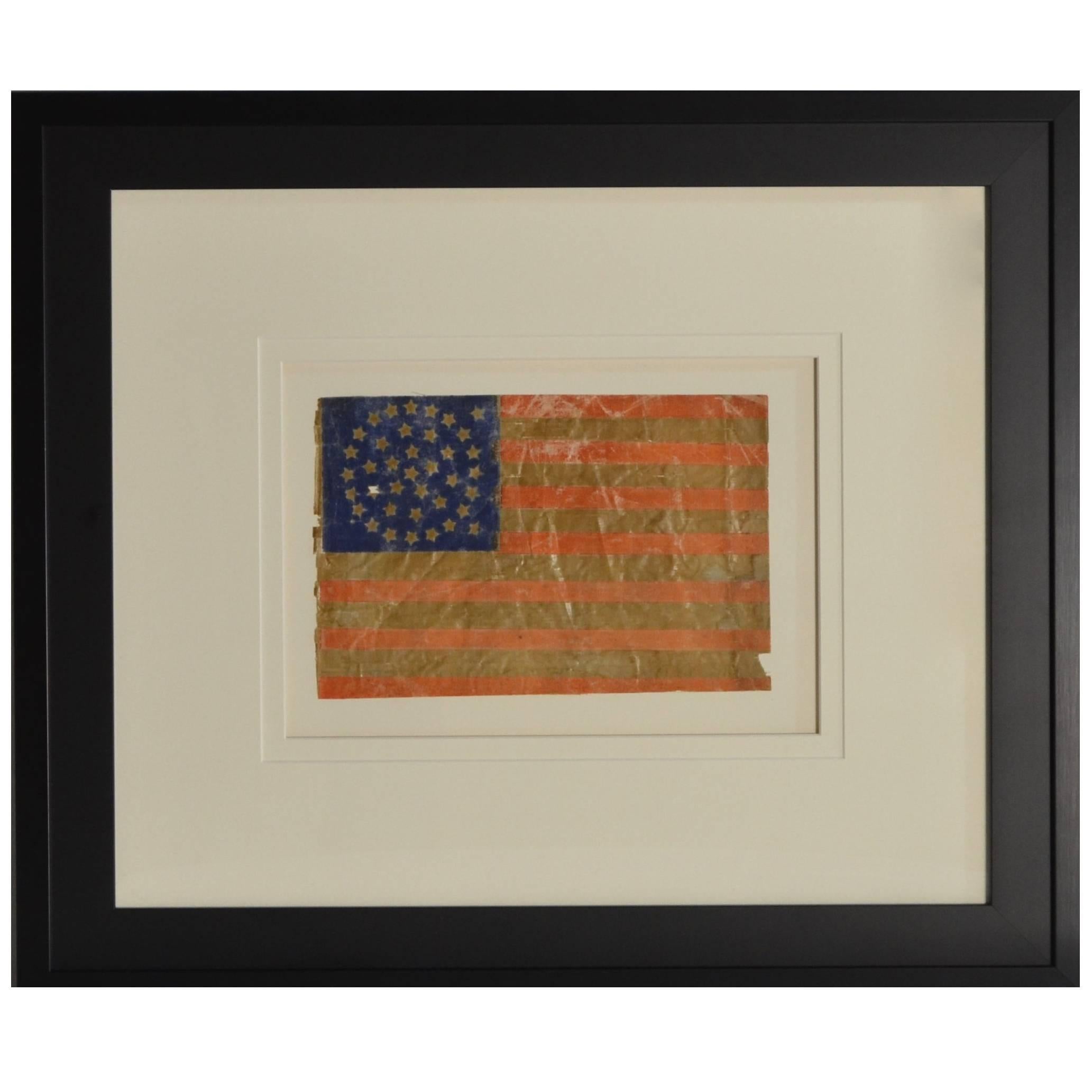 38 Star Flag 1876 with Rare Star Pattern For Sale
