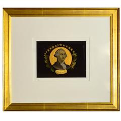 Antique Reverse Painting George Washington