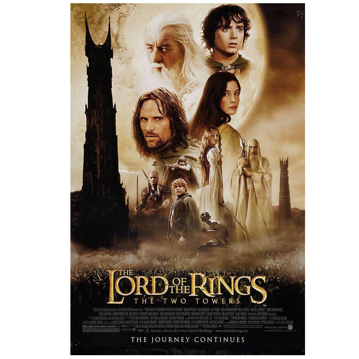"Lord Of The Rings: The Two Towers" Film Poster, 2002 For Sale
