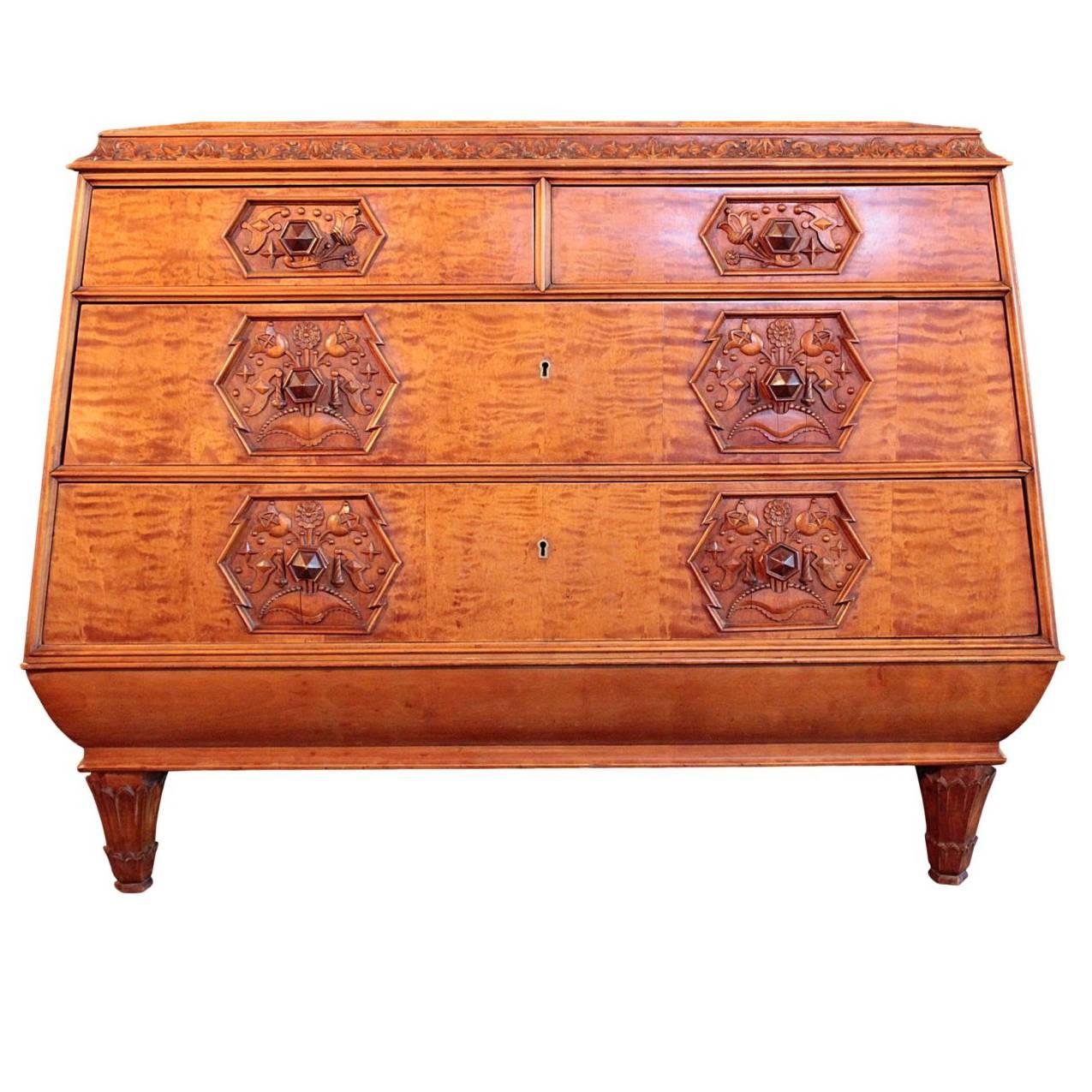 Exquisite German Chest of Drawers For Sale