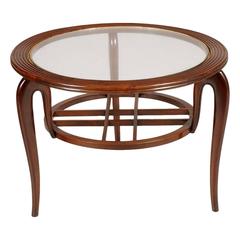 1940s Mid-Century Rare Paolo Buffa Coffee Table Centre Table in Walnut, Restored 11