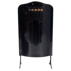 Late 19th Century Art Nouveau Fire Screen Decorated with Mother-of-Pearl 6