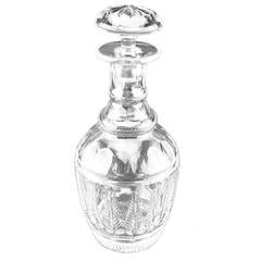 Molded Pattern Glass Decanter, 20th Century