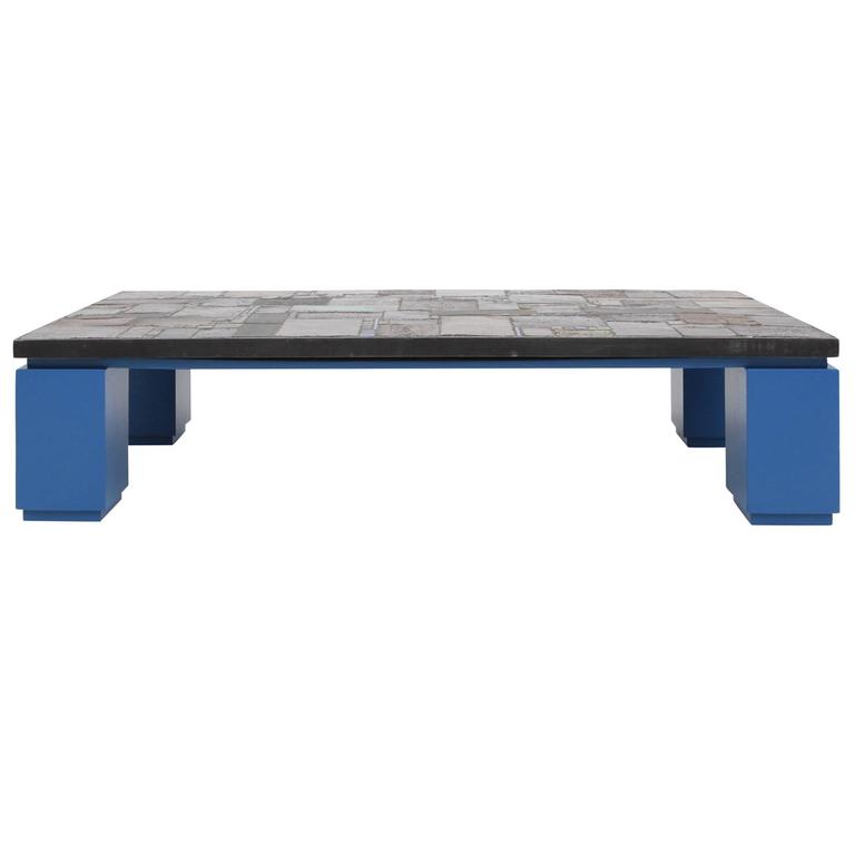 Pia Manu One Of A Kind Ceramic Tile Coffee Table For At 1stdibs Pia Manu One Of A Kind Ceramic Tile Coffee Table For