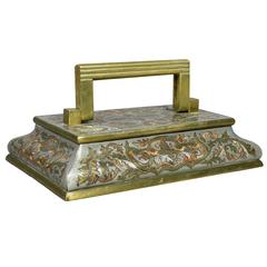 French Art Deco Boulle Work Paperweight 3