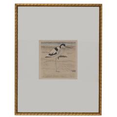 Original Color Woodcut by Swiss Artist Robert Hainard