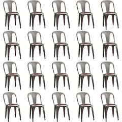 50 Stackable Chairs by Fibrocit Bruxelles, Belgium, 1950s 1