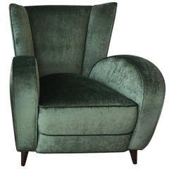 Mid-Century Italian Lounge Chair Attributed to Paolo Buffa