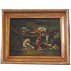 Mushroom Painting, oil on canvas