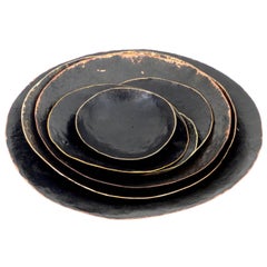 Hand-Hammered Brass and Copper Sculptural Bowls by HVNTER GVTHERER Poros Series