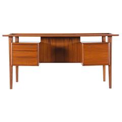 Peter Lovig Nielsen Floating Top Executive Teak Desk