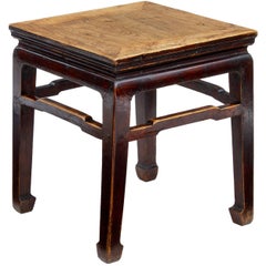 Late 19th Century Chinese Elm Stool