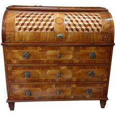 Antique Cylinder Bureau, Austria, 1780