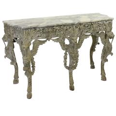 Large Northern Italian Painted Console