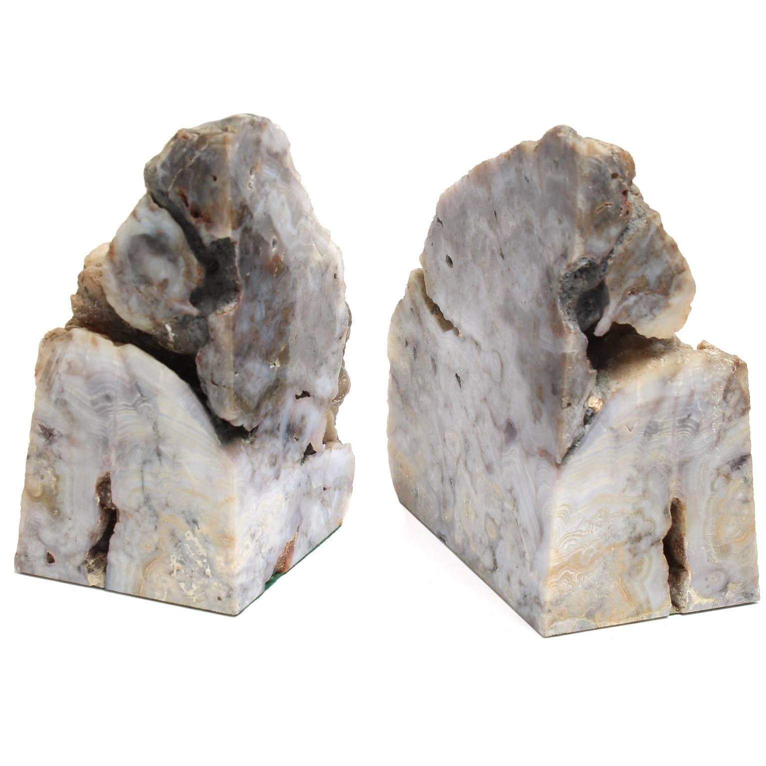 Pair of Geode Bookends