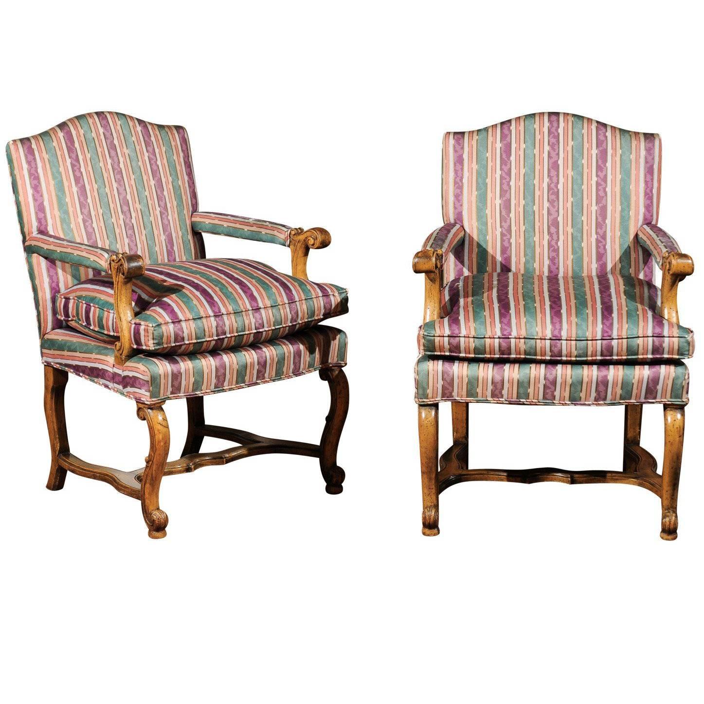 Pair of Italian Bergère Chairs