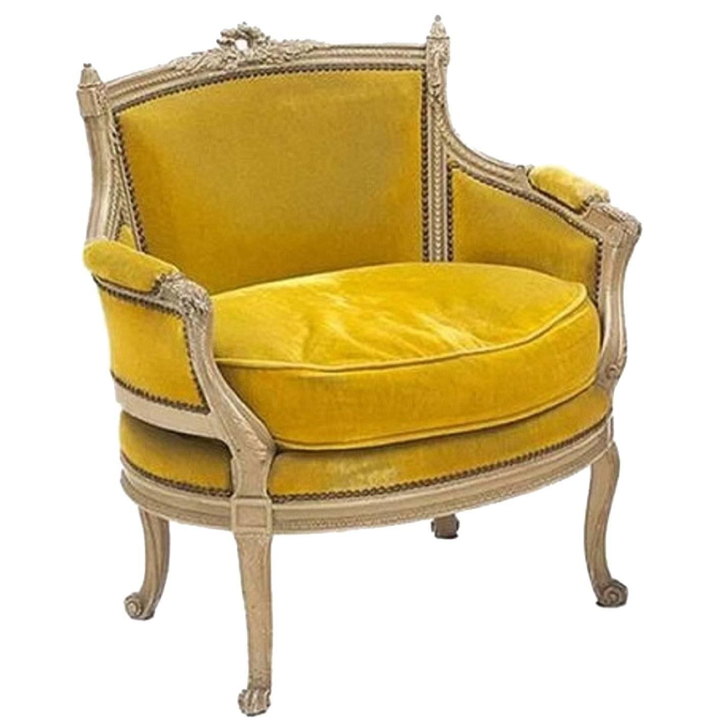 19th Century Louis XVI Painted Marquise from France