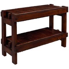 Antique French Fig Drying Console Table 10
