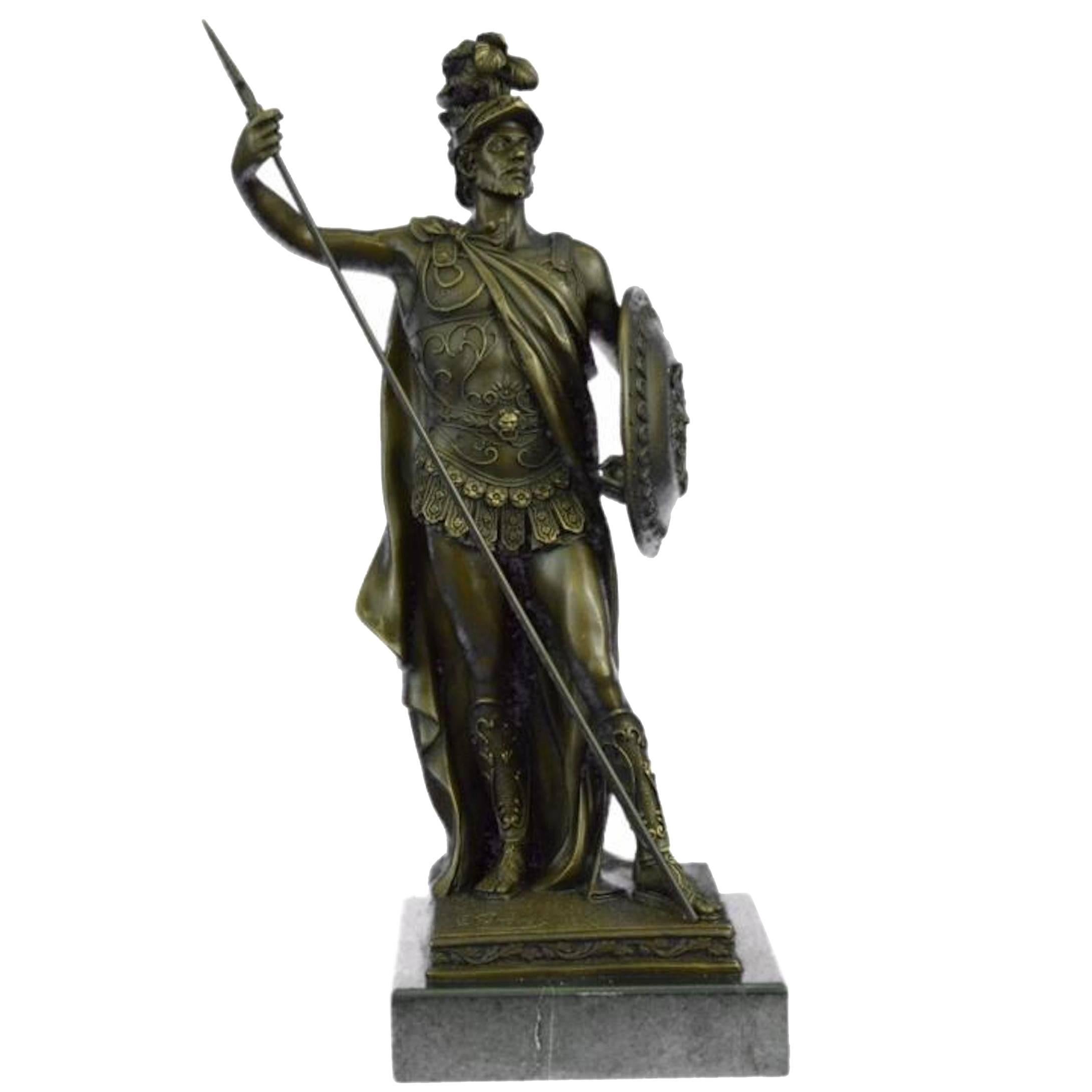 After Drouot, Roman Soldier Bronze Sculpture For Sale