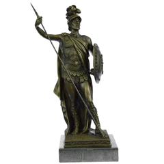 After Drouot, Roman Soldier Bronze Sculpture