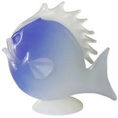Archimede Seguso Murano Glass Fish Italy, 1960s