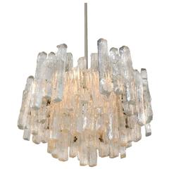 Massive Extra Large Three-Tiered Kalmar Ice Glass Chandelier 5