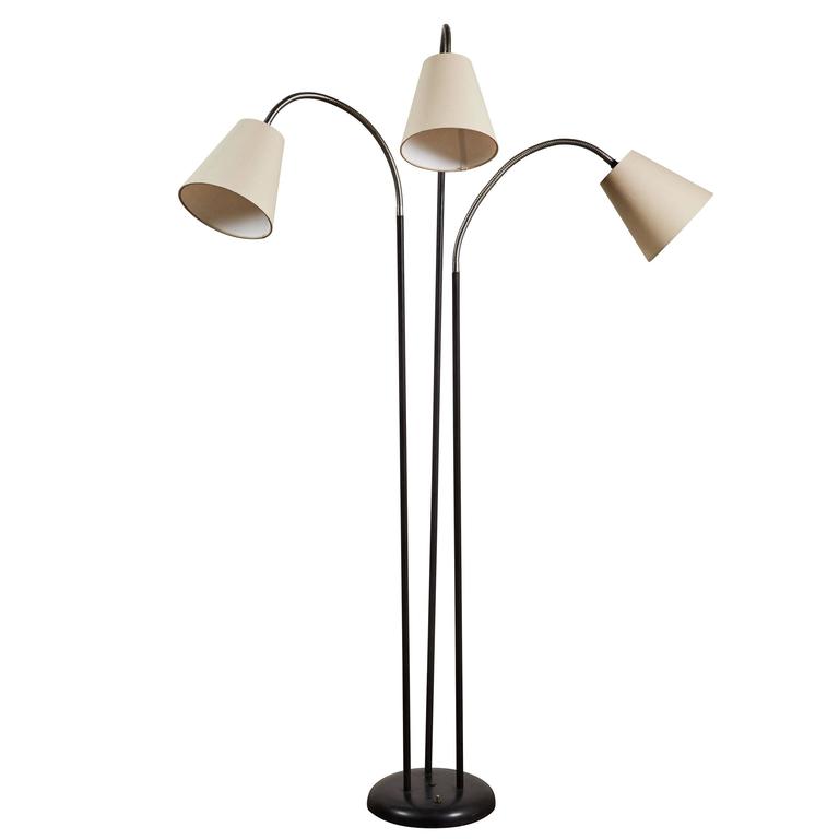 Three Shade Articulating Floor Lamp By David Wurster For At 1stdibs Three Shade Articulating Floor Lamp By David Wurster For