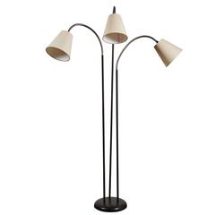 Three Shade Articulating Floor Lamp by David Wurster