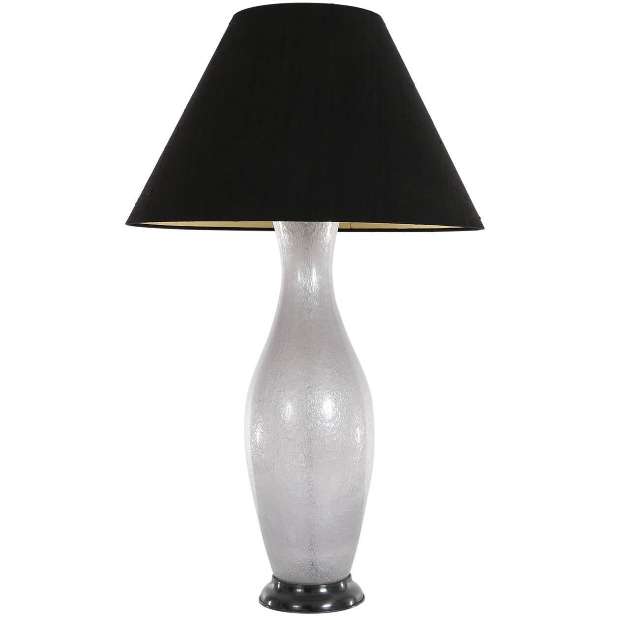 Midcentury Murano Lass Table Lamp