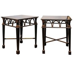 Hand-Painted EJ Victor Chinoiserie Side Table 7