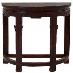 20th Century Asian Demilune Table