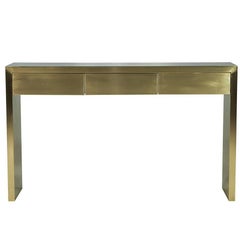Italian Brass Console, 1970s