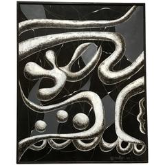 Black and White Large Painting George Mullen 3