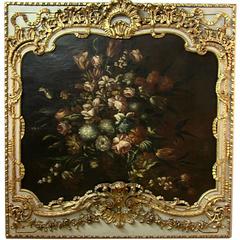 Floral Still Life Painting, France, 18th Century