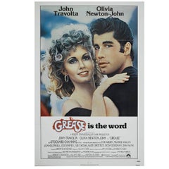 Vintage "Grease" Film Poster, 1978
