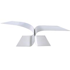 Contemporary minimal style Bird Bed outdoor daybed in anodized aluminum