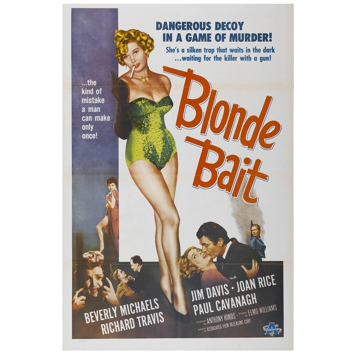 "Blonde Bait" Film Poster, 1956 For Sale