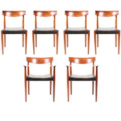 Elegant Dining Chairs in Rosewood by Knud Færch