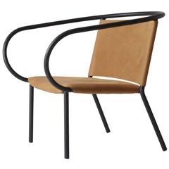 Afteroom Lounge Chair by Afteroom, in Steel with Leather Upholstery 12