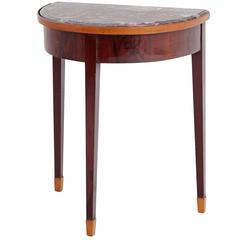 Biedermeier Demilune Console Table, 1820 9
