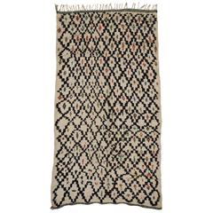 Vintage Berber Moroccan Rug with Modern Tribal Style, Azilal Rug