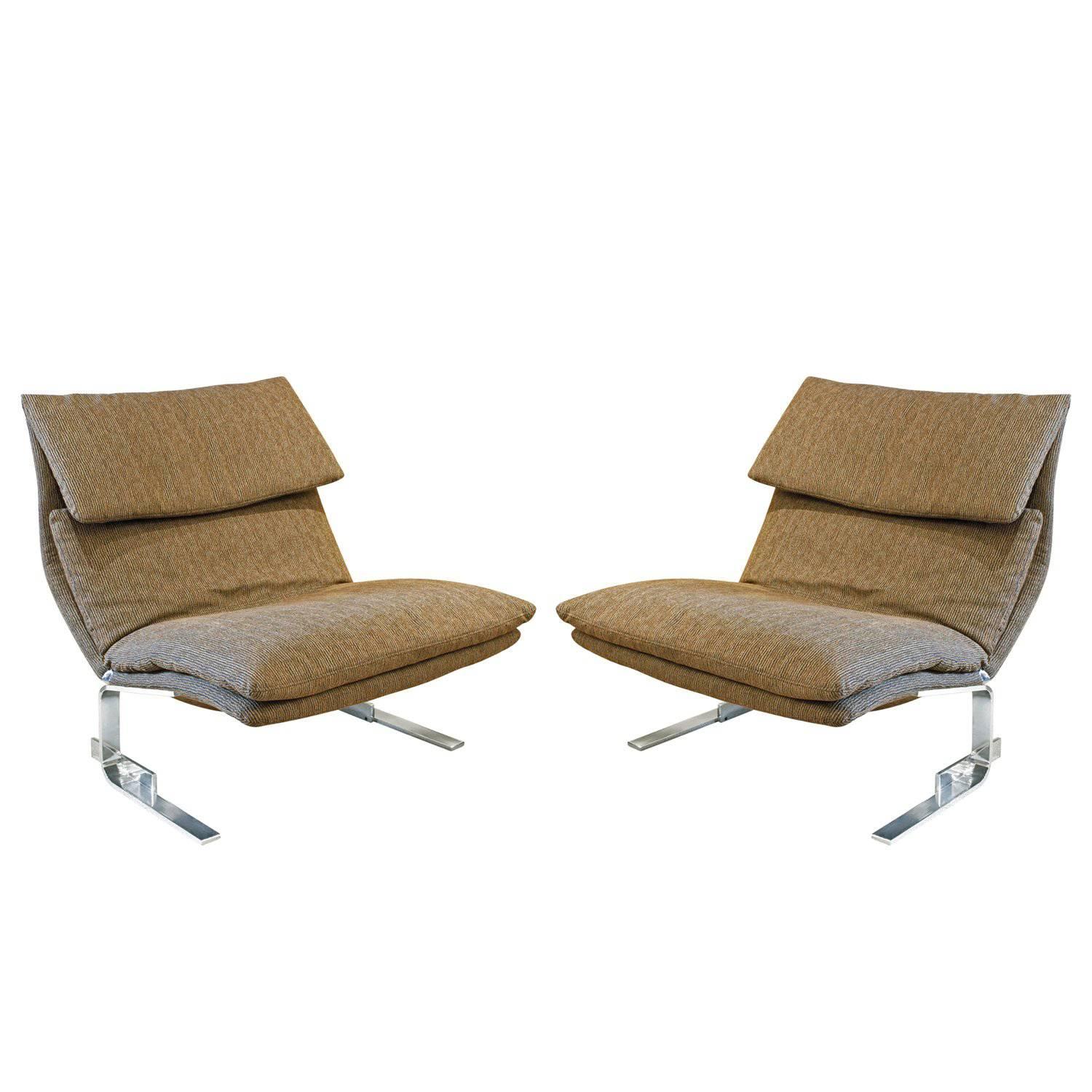 Saporiti Pair of "Onda Lounge Chairs", 1970s 