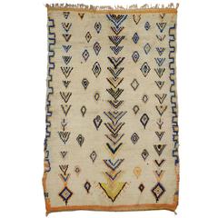 Vintage Berber Moroccan Rug with Light Colors Azilal Rug 3