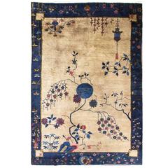 Antique Art Deco Chinese Oriental Carpet