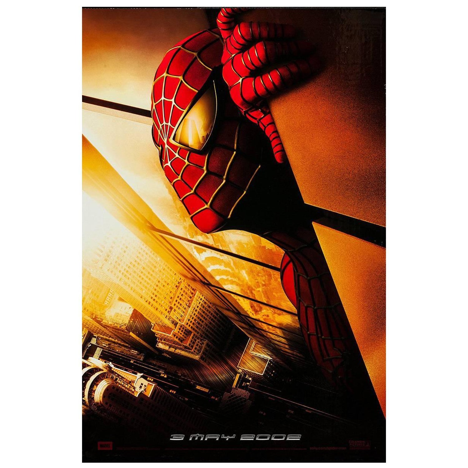 2002 Spider-Man Movie Poster Print – 8.5x11 – Tobey Maguire As Peter Parker – Marvel Reproduction