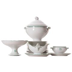 Set of 16 Old Paris Dinner Service Pieces 12