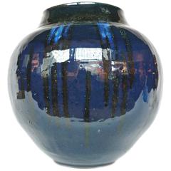 Thom Lussier Midnight Blue Ceramic Vessel 9